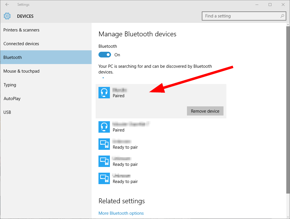 how to enable bluetooth on windows 10